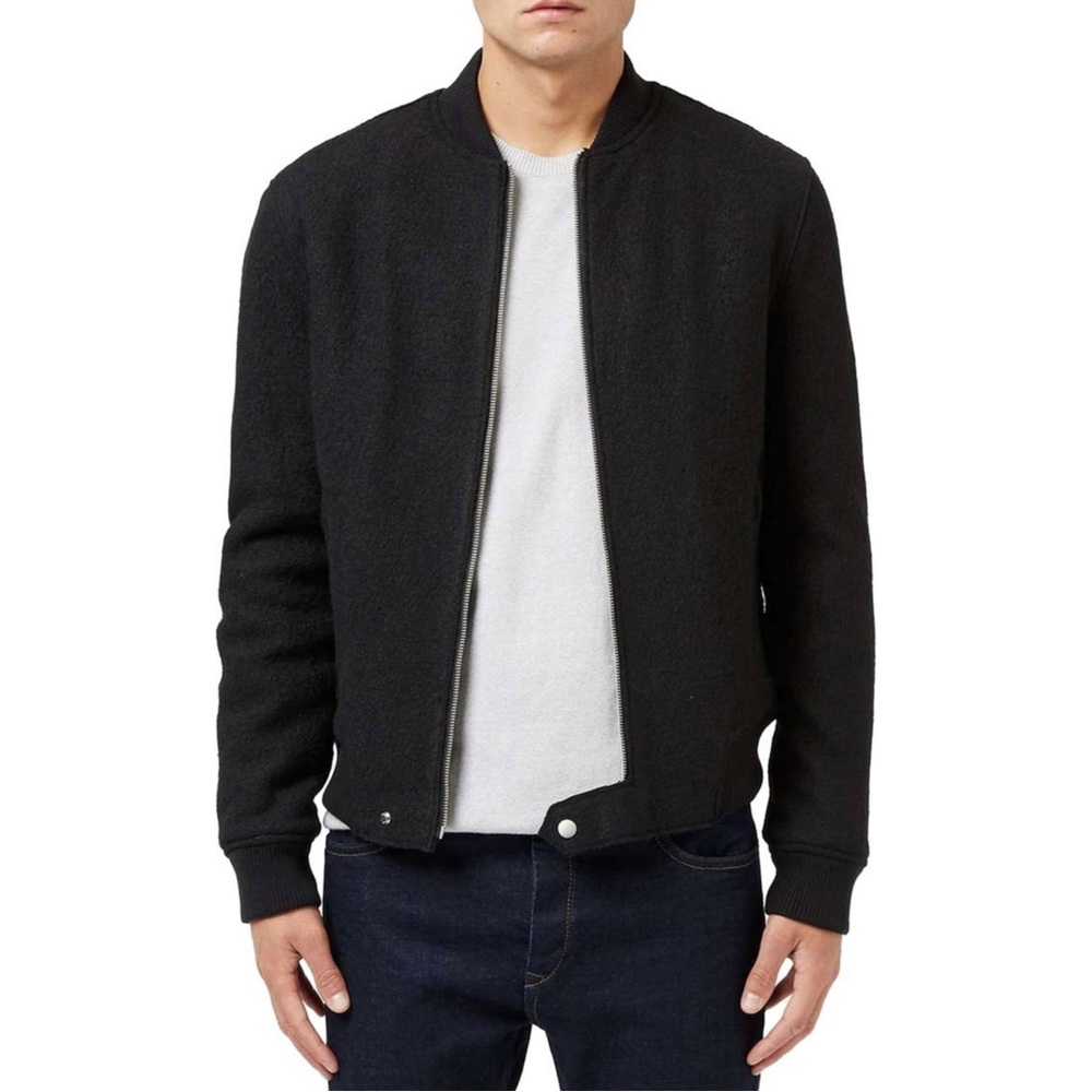 TopMan textured bomber jacket